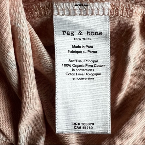 Rag & Bone Peach Floral T-Shirt - Picture 6 of 6